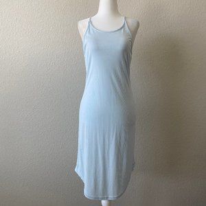 Kendall & Kylie Ribbed Tank Dress-light blue